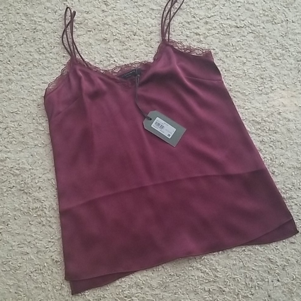AllSaints brand new Nia top in oxblood red